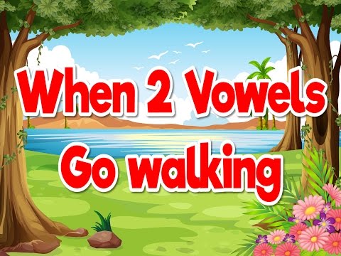 When 2 Vowels Go Walking | Phonics Song for Kids |...