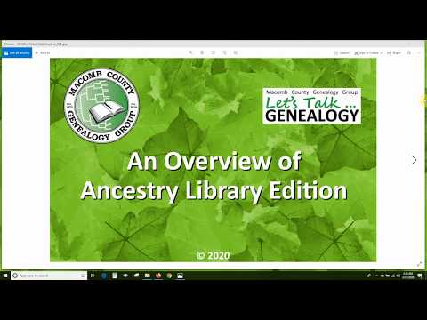 Overview of Ancestry Library Edition