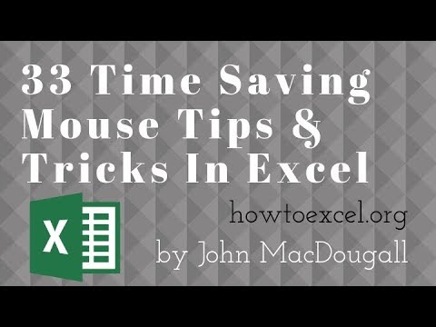 33 Time Saving Mouse Tips & Tricks In Excel