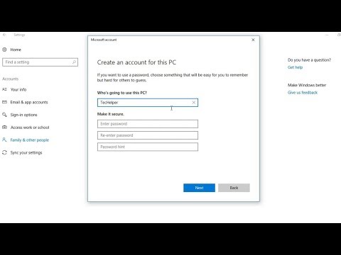 How To Add User Account In Windows10 Without Microsoft...