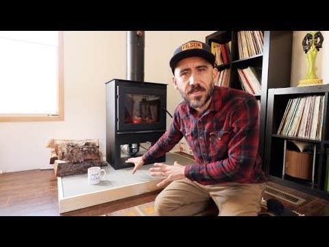 DIY Wood Stove HEARTH in a Mobile Home