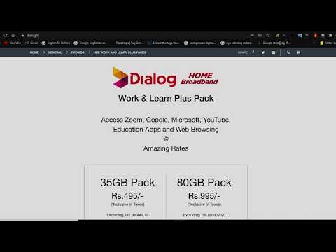 New E learning data packages For Dialog Mobitel Hutch...