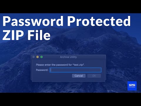 Create Password Protected Zip File | macOS