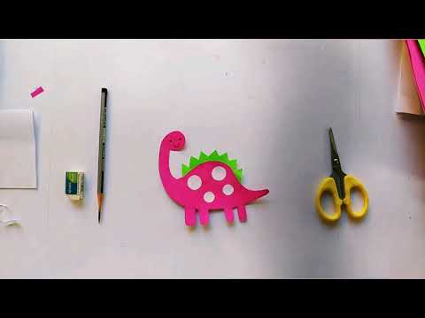 How to make dinosaur with paper craft DIY YouTube...