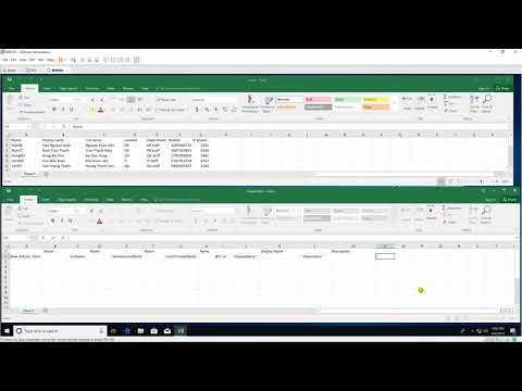 Create Users AD with Excel