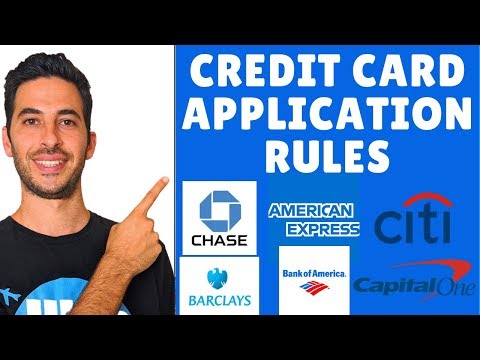 Credit Card Application Rules For Each Bank With High...