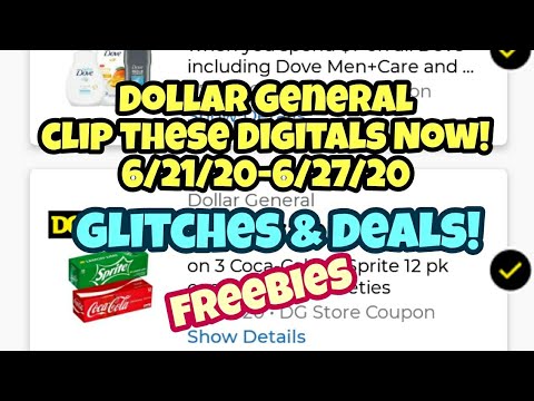 Clip these Dollar General Digitals Now 6/21/20-6/27/20!
