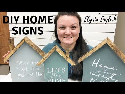 DIY Home Shaped Sign | Wood Sign | House sign | wood...