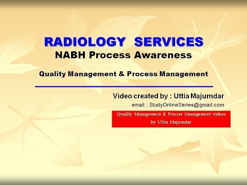 Radiology Services - NABH Process Awareness