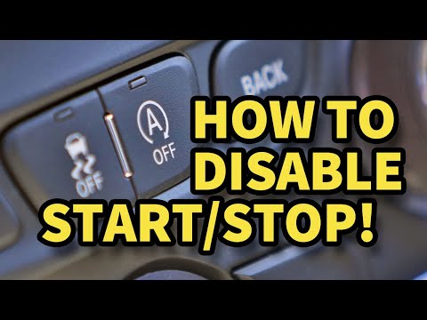 How to Disable Start Stop