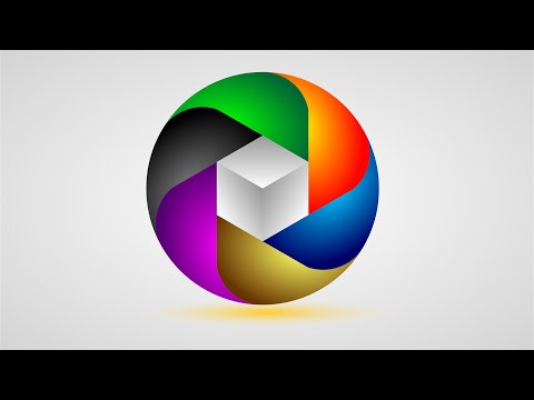 Multi Color 3d Logo Design Tutorial In Hindi / Urdu |...
