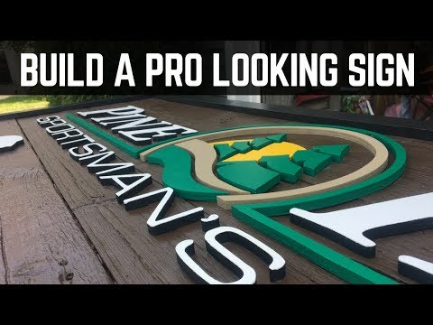 How To Build A Professional Looking Wooden Sign With...