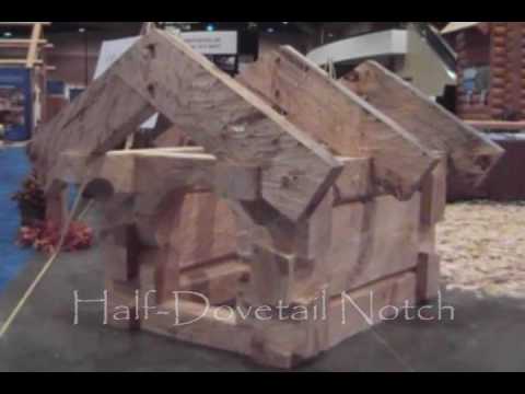 Hand-Crafted Log Homes / Hand-Hewn Dovetail Notch...