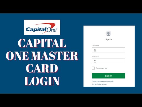 Capital One Master Card Login | Capital One Bank Login...