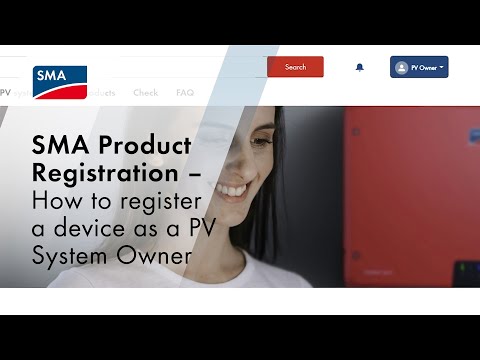 SMA Product Registration - How to register a device as...
