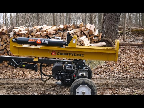 County Line 25 Ton Log Splitter Review!!!