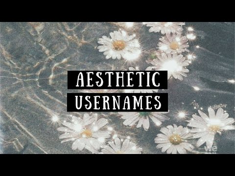 Aesthetic usernames 2