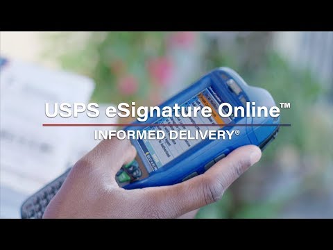 How to Use USPS eSignature Online™ for Package Arrivals