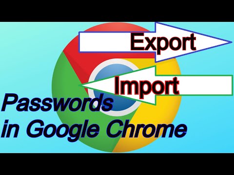 Export And Import Passwords in Chrome Browser | Google...
