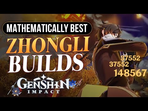 BEST ZHONGLI BUILD FOR DPS & SUPPORT! Best Weapons,...