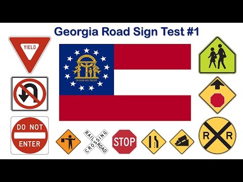 Georgia Road Sign Test #1 - YouTube