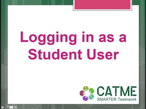 Logging in as a Student User