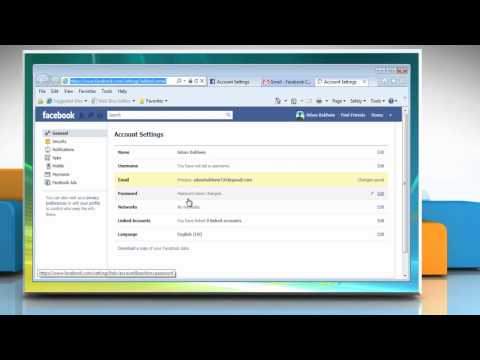 How to Change your Login Email Address on Facebook®