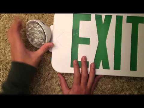 Review Of The Exit Light COMBOGJR2 Exit Sign
