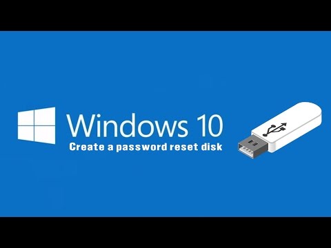 How to create password reset disk on usb flash in...