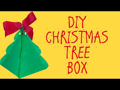 DIY CHRISTMAS TREE BOX FREE TEMPLATE