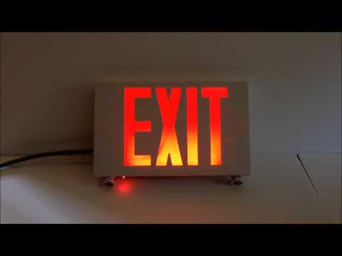 TCP 20684 Exit Sign / Emergency Egress Light Combo