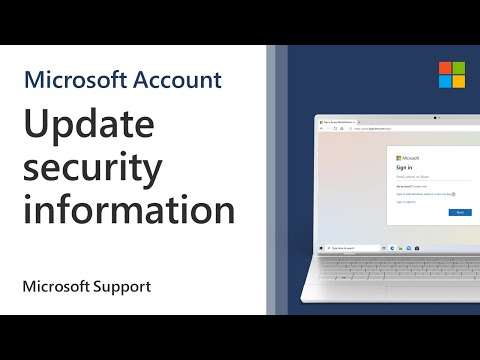 How to update your Microsoft account security...