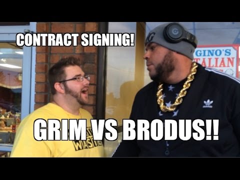 Grim vs Brodus Clay CONTRACT SIGNING for upcoming...