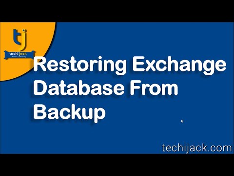 Restore Exchange Database From Windows Server Backup