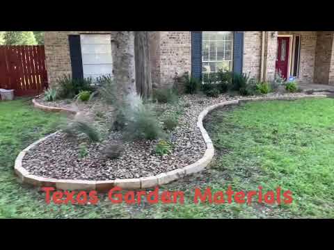 Front Yard Landscape Makeover with River Rock and...