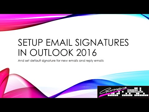 How To Setup Email Signature In Outlook 2016