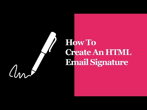 How To Create An HTML Email Signature