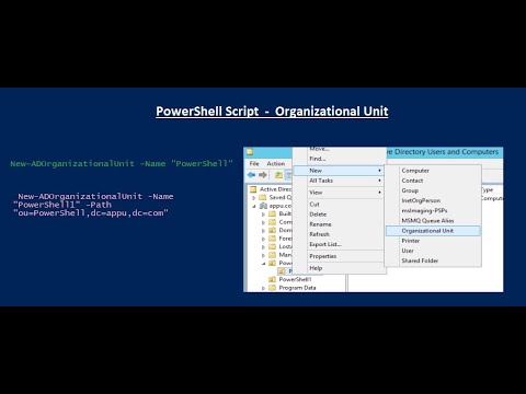 PowerShell Script - Organizational Unit