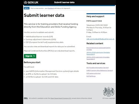 How to submit your ILR and EAS through Submit Learner...