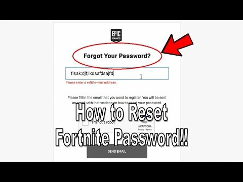 How to Reset Your Fortnite Epic Games Account Password...