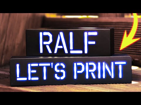 3D Printed Name Sign With LED Lights - Gift Idea or...