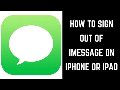 How to Sign Out of iMessage on iPhone or iPad