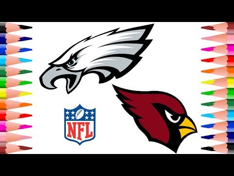 Painting Philadelphia Eagles and Arizona Cardinals NFL...