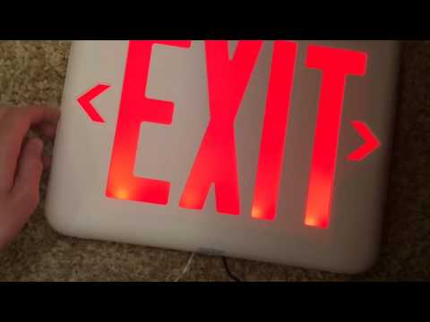 Rview Of The Dual-Light EV Exit Sign
