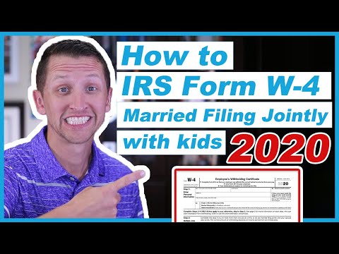 How to fill out IRS form w 4 2020 Married Filing...