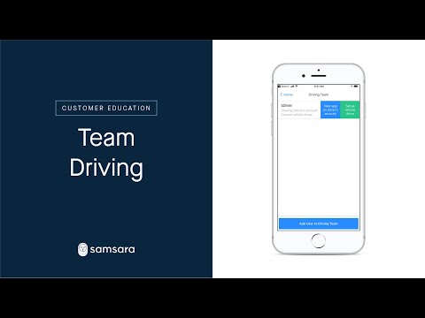 HOS with Samsara Driver App: Team Driving - YouTube