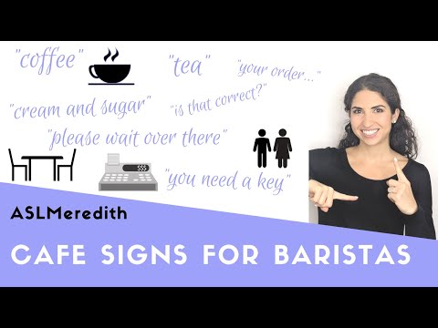 Beginner ASL: Learn Cafe Interaction Signs in American...