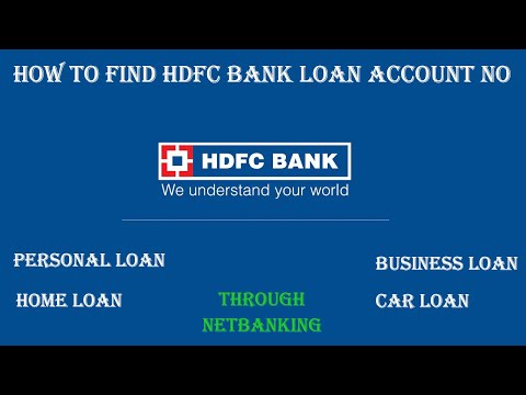 How to find Hdfc Bank Loan Account Number | Hdfc loan...