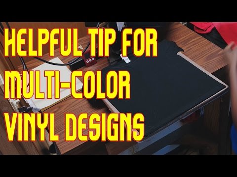 How to Print Multi-Color Vinyl Designs on T-shirts