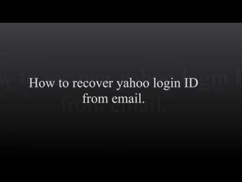 How to Recover Yahoo email Account - Forgot Yahoo Login ID ...